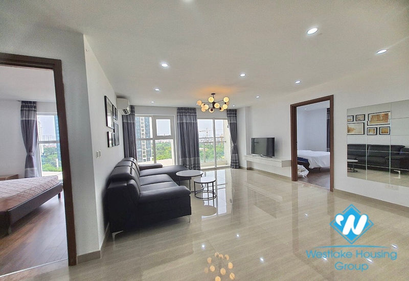 A brand new and semi-furnished 3 bedroom apartment for rent in Ciputra